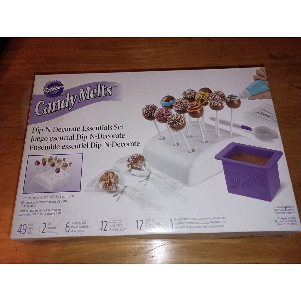 Wilton Dip-N-Decorate Essentials Candy Making Tools and Cake Pop Decorating Kit